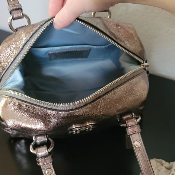 Coach Julia metallic leather crossbody  bag - Picture 12 of 13